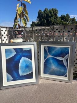 Framed geometric prints