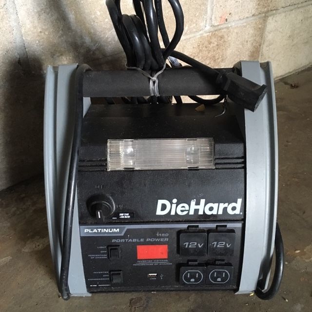 Sears Diehard Portable Charger, FOR PARTS, DC outlet, Air Compressor