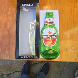 Beer Bottle Clock For A Bar , Decorations 