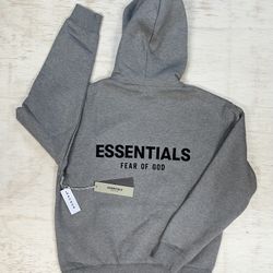 Essentials Fear Of God Hoodie Gray New