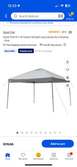 12x12 Canopy Never Used