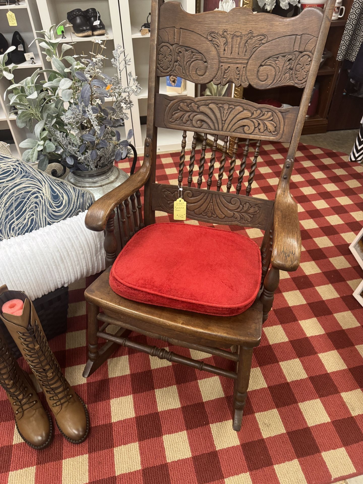 Oak Rocking Chair Spindle Back