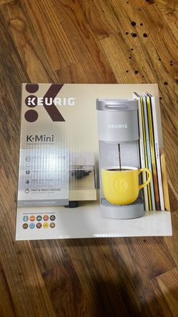 Keurig K-Mini Single Serve K-Cup Pod Coffee Maker, 6 to 12oz Brew size, with Cord Storage Perfect for Small Spaces Studio Gray