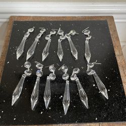 12Pcs Crystal Chandelier Sconces 2.2”