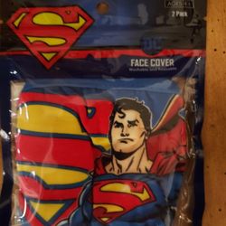 NEW Package of 2 DC Superman Face Cover Masks