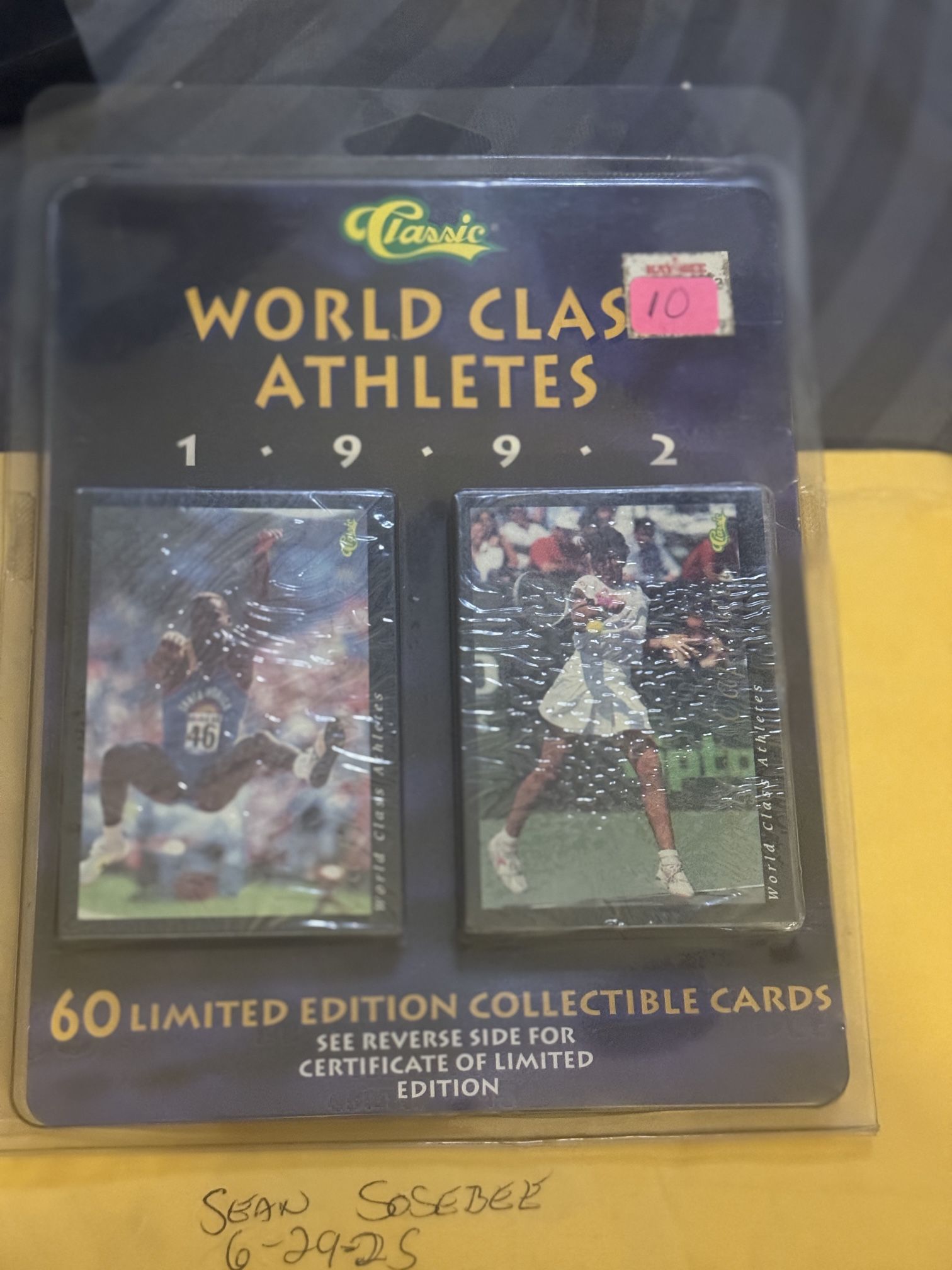1992 Classic World Class Athletes Set Limited Edition 60 Card Set Factory Sealed