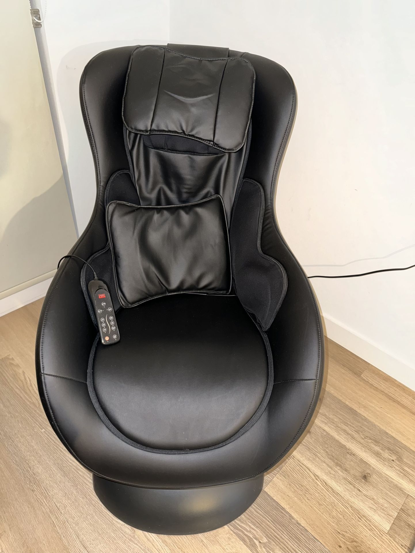 Impulse Black Faux Leather Massage Chair