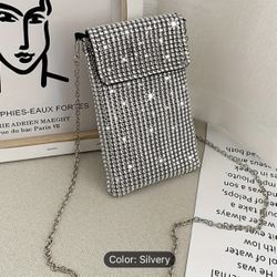 Brand New Rhinestone Evening Handbag, Cell Phone & Wallet for IPhone & Samsung