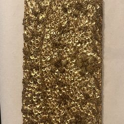 Women's handbag, gold color 