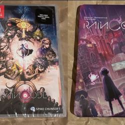 Master Detective Archives: Rain Code & Steelbook For Nintendo Switch (BRAND NEW)