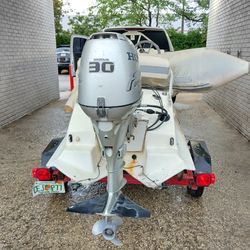 2000 Zodiac Rib Float Tender With 30hp Honda Outboard Motor 