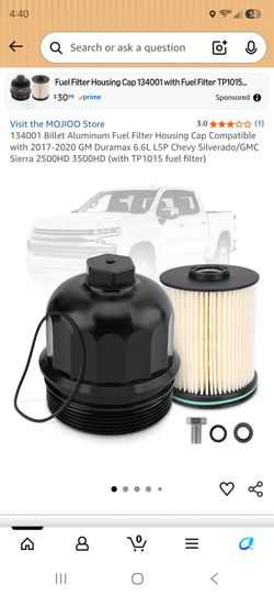Billet aluminum Fuel filter