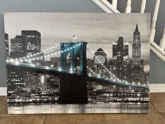New York City canvas, art deco