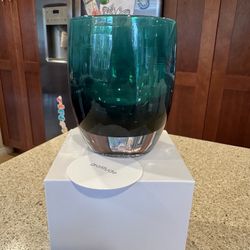 Glassbaby Gratitude Green Pretrisk Candle Holder