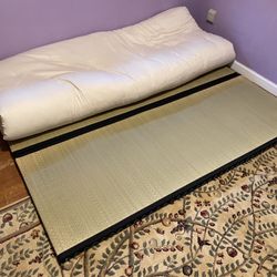 Queen Size Futon mattress and two Tatami Mats