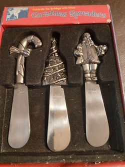 Christmas Spreader Set 5 stainless steel knives