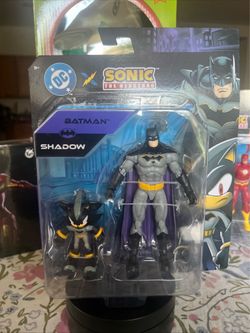 DC x Sonic the Hedgehog, Batman And Shadow 2 Pack. By Jakks Pacific
