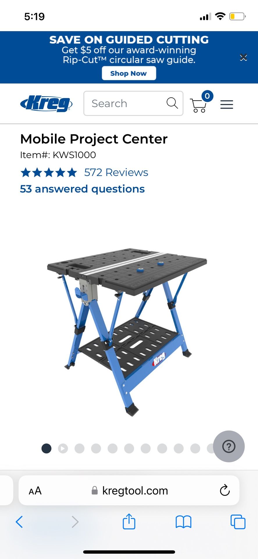 Kreg Project Center Work Bench