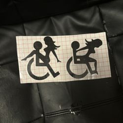 Wheelchair decal sticker