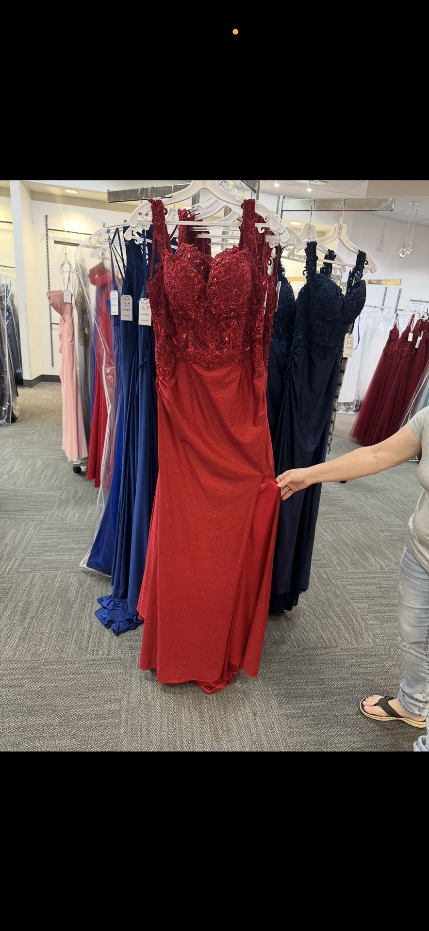 Red Prom Dress.