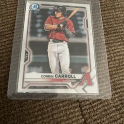 2021 Bowman Chrome Corbin Carroll Prospect Card