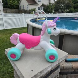 Girl Riding Unicorn