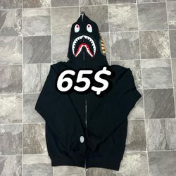 ALL BLACK BAPE HOODIE