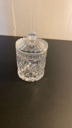Cut glass container