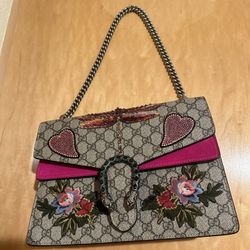 Custom Pink Gucci Dionysus Handbag
