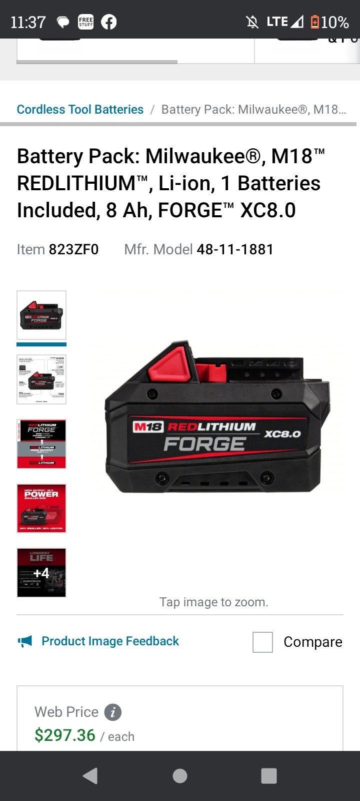 brand new 8.0 Milwaukee