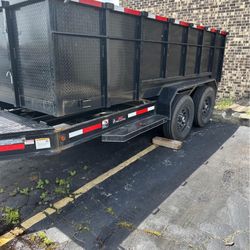 2024 Dump Trailer J&C  7x14x3 