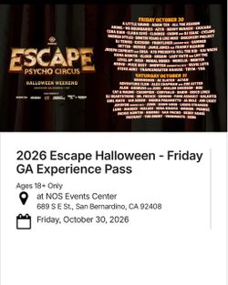 Escape tickets
