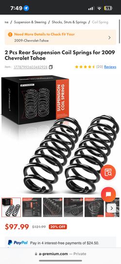 Suspension Coil Spring Tahoe 2009