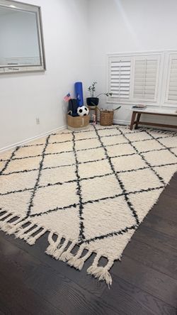 Moroccan Shag Area Rug with Fringe Nuloom 8x10