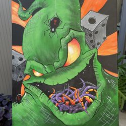 Nightmare before Christmas Oogie Boogie Acrylic Painting