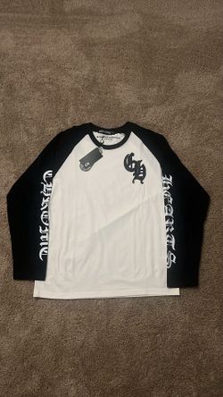 Chrome Hearts Raglan Long Sleeve Tee (Black/White)