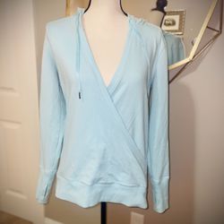 TEK GEAR Turquoise Wrap/pullover Sweater Size Medium 