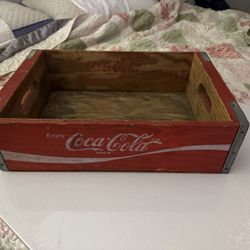 Wooden tray Coca-Cola