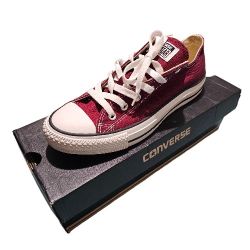 CONVERSE M9691  ALL STAR OX MAROON MENS 7, WOMENS 9
