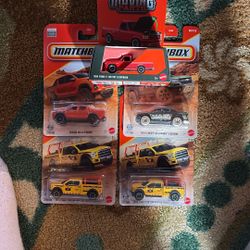 Matchbox five trucks $20