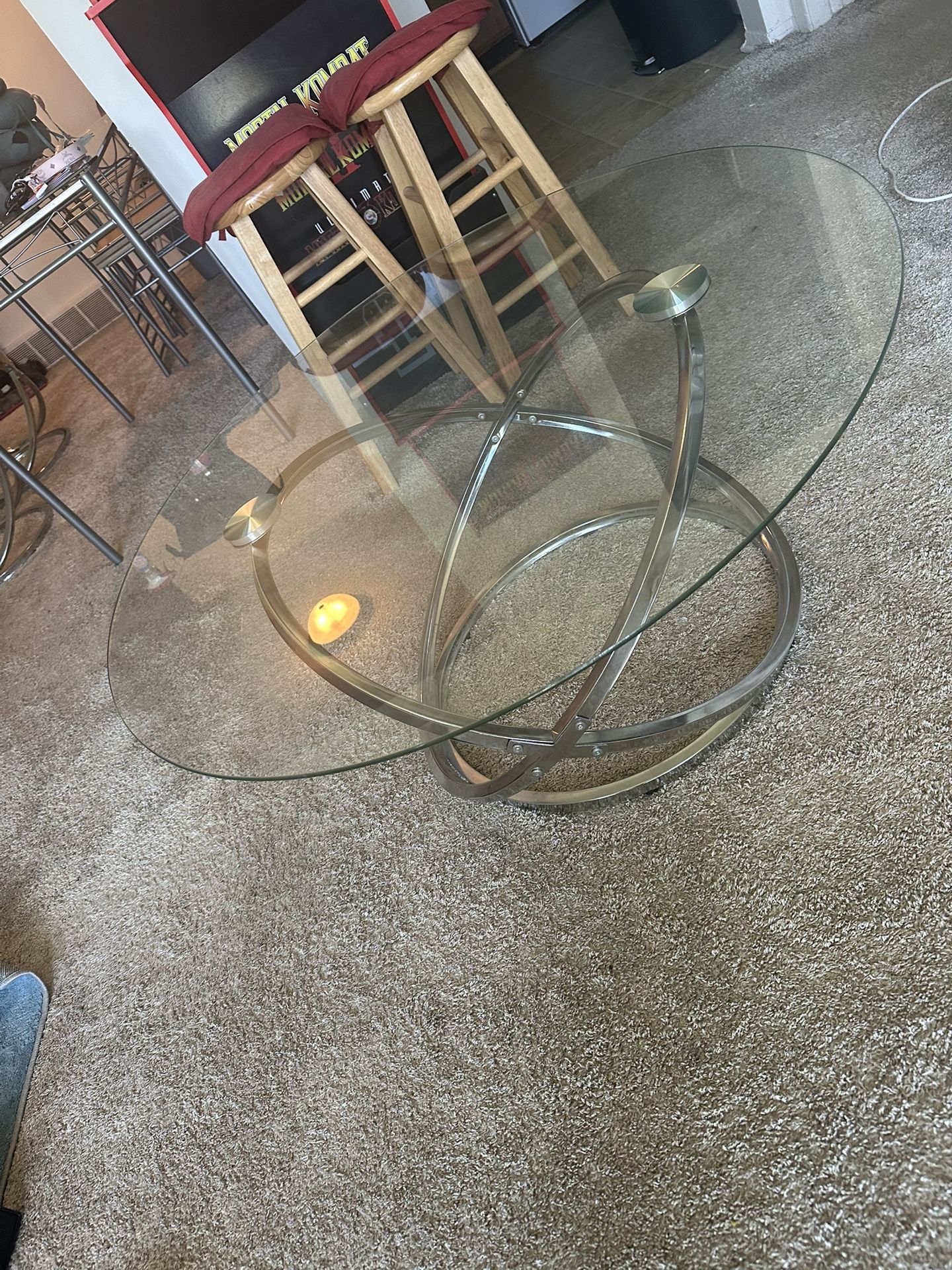 Glass Coffee Table Set