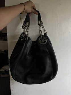 Black Leather Michael Kors Purse