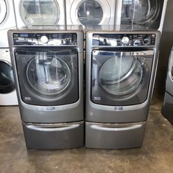WHIRLPOOL XL CAPACITY WASHER DRYER ELECTRIC SET 