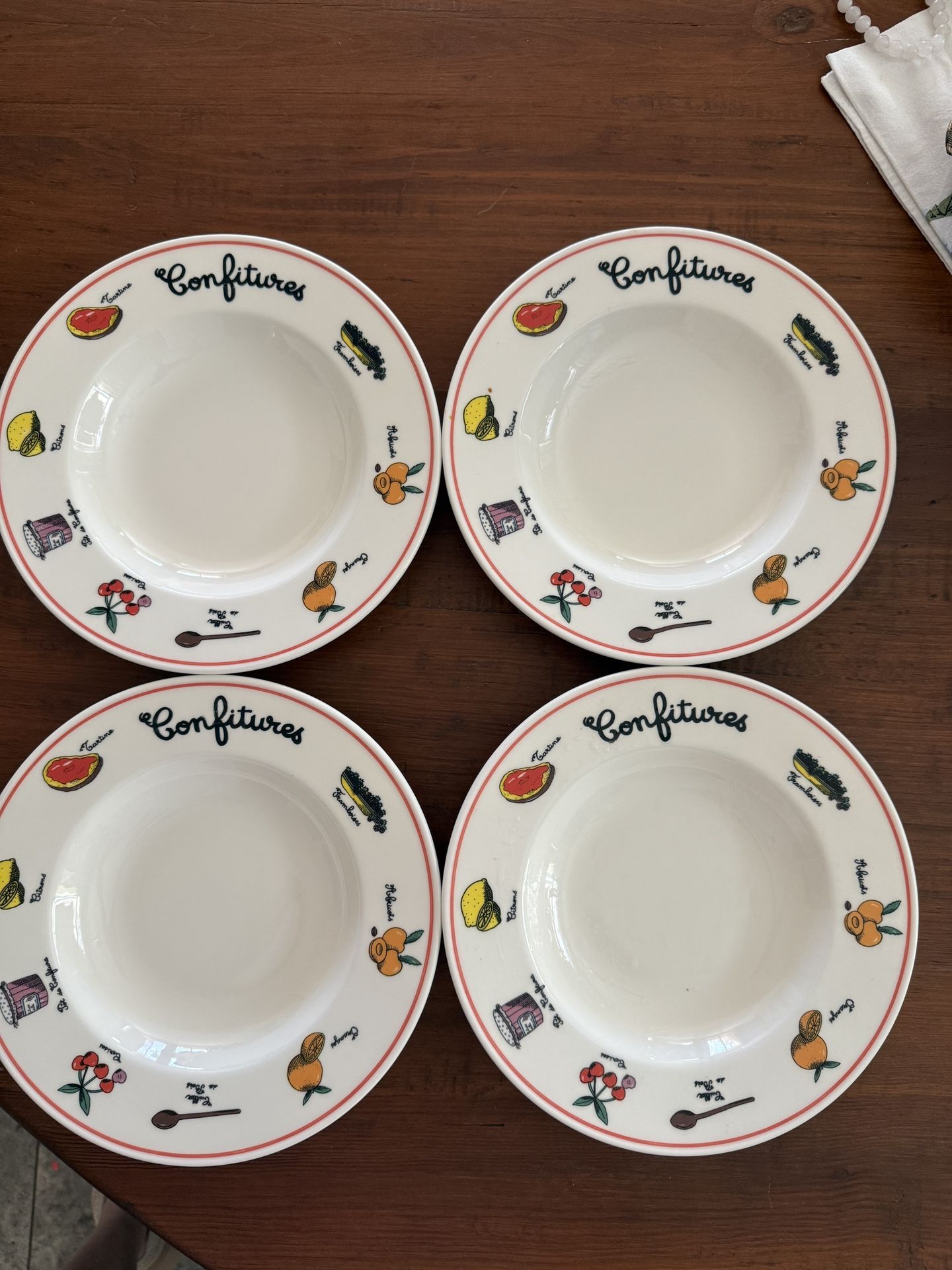 Cookline Confitures Cereal Ice Cream Fruit Bowls Made In France Set of 4