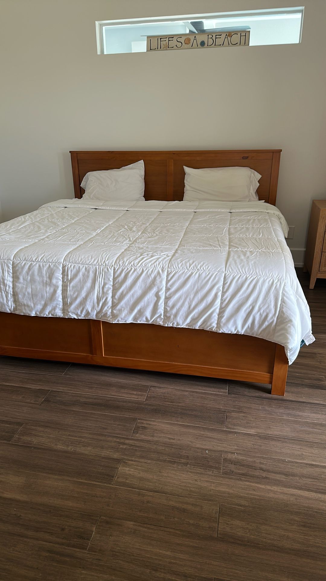 King Bed Novaform Mattress.  Like New.   500