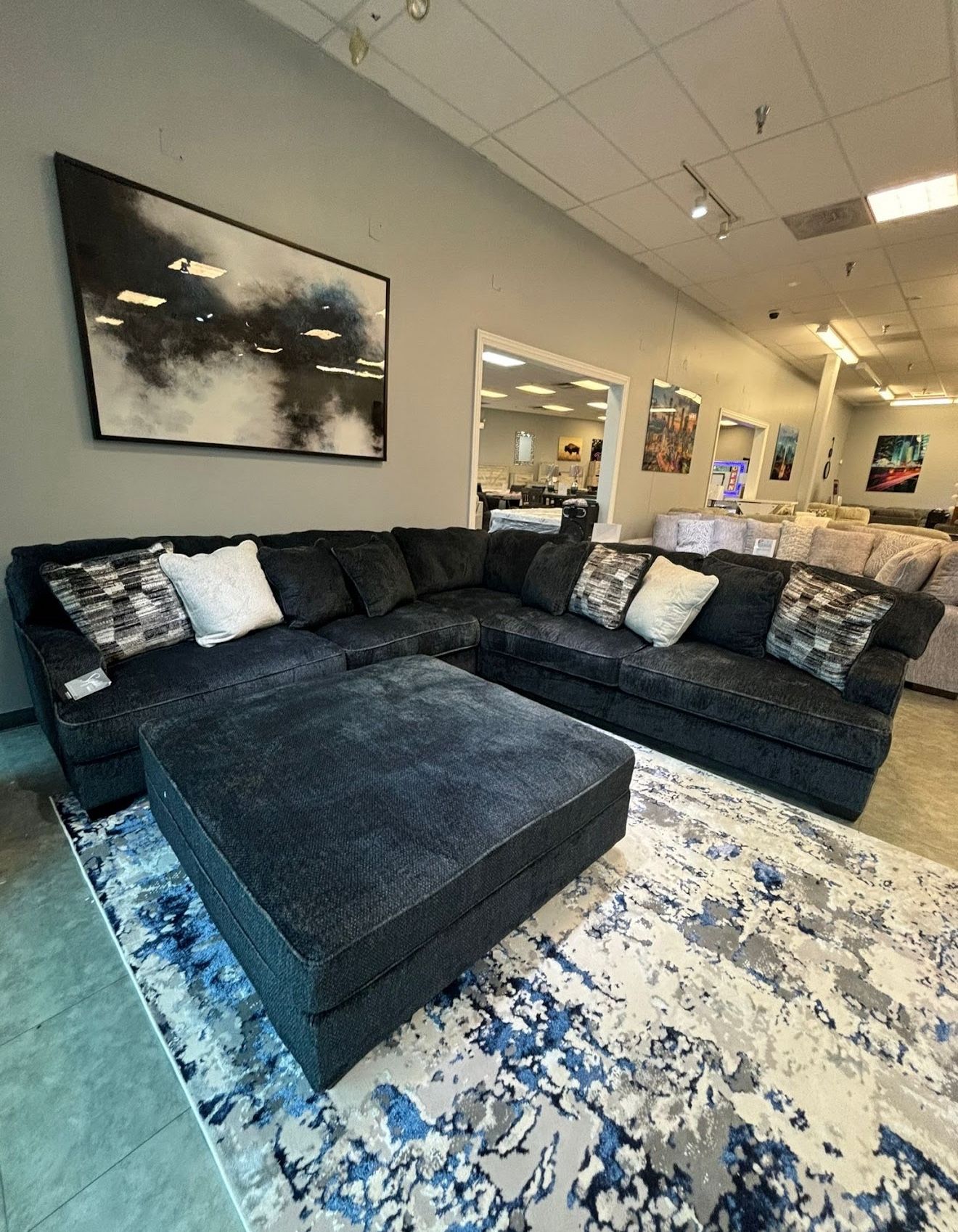 Sectional, Ottoman