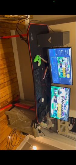 Gaming Desk with Carbon Fiber Surface