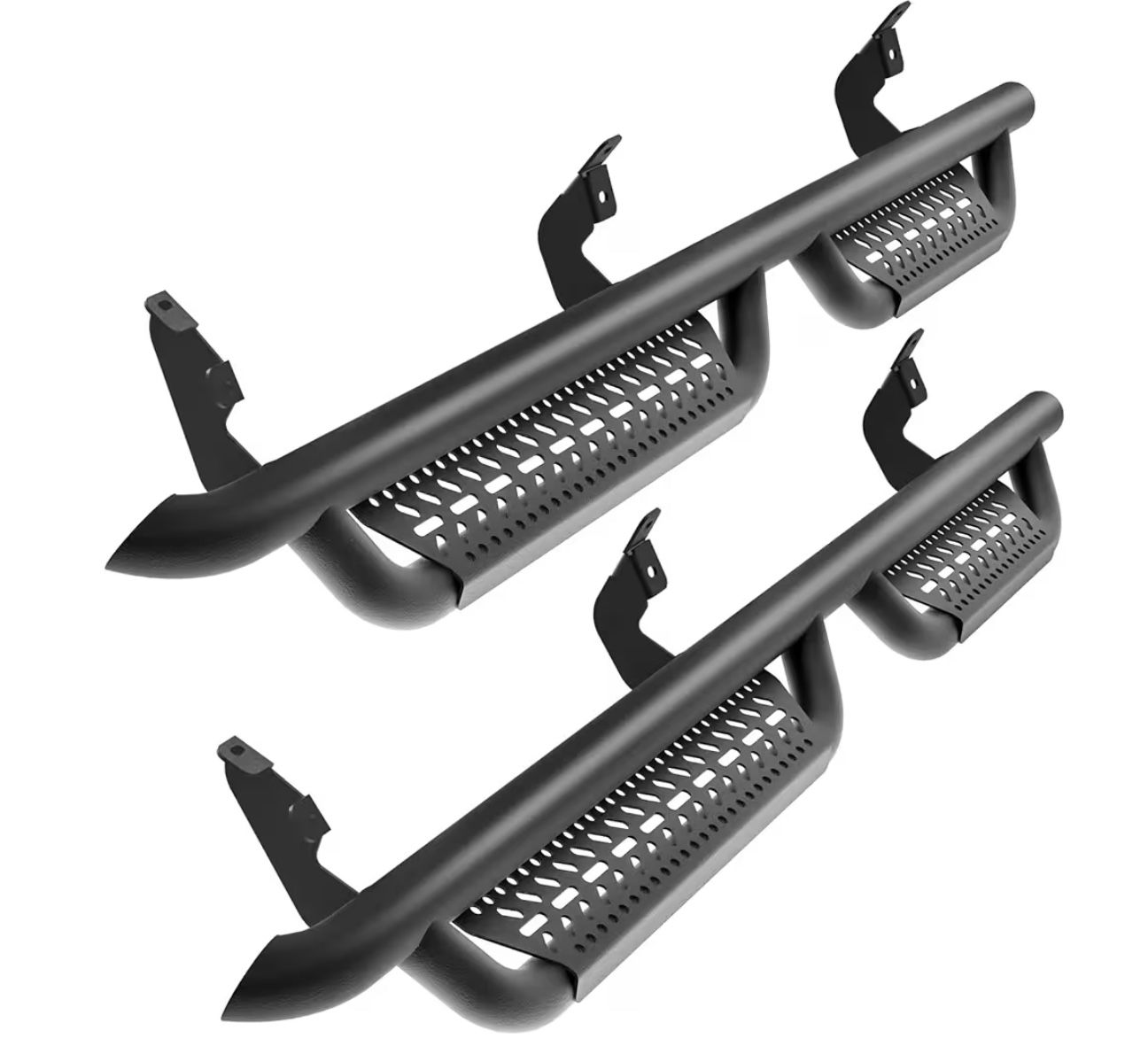 Running Boards Compatible With 2019-2025 Ford Ranger SuperCrew Cab (4 Full Size Doors) Carbon Steel Side Steps For Truck Non-Slip Step Rails Nerf Bar