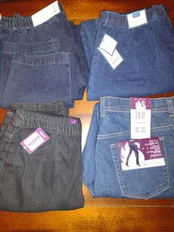 Lot of 4 Women's Jeans New with Tags.  Size 12 short petite
