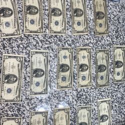 Rare old $5 bills from 1950  